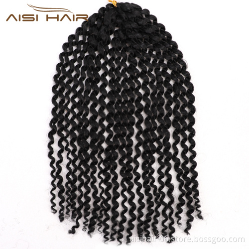 Aisi Hair Wholesale Manufacturer Crochet Braid Box Braids Marley Passion Twist Loose Wave Pre Stretched Synthetic Braiding Hair